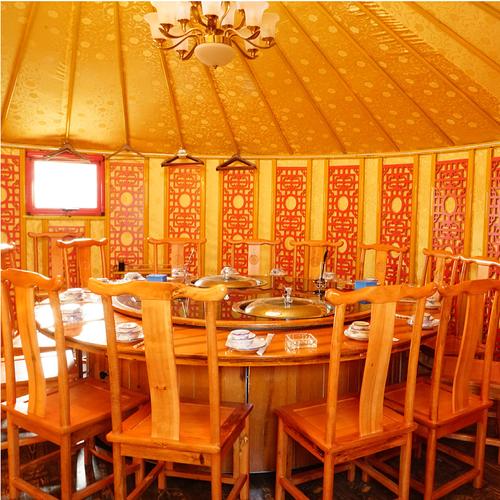 大型户外蒙古包 餐饮娱乐住宿蒙古包农家乐蒙古包价格 可定制
